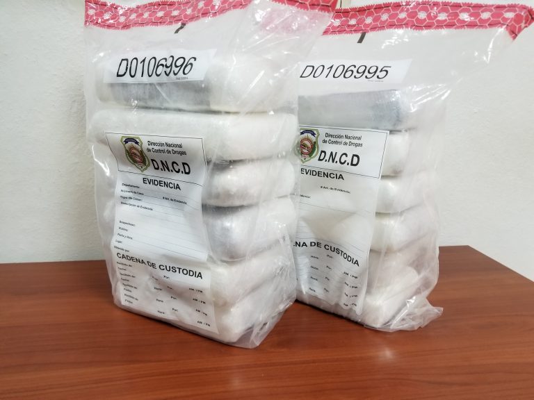 DNCD ocupa 12 paquetes de drogas en Aeropuerto Punta Cana