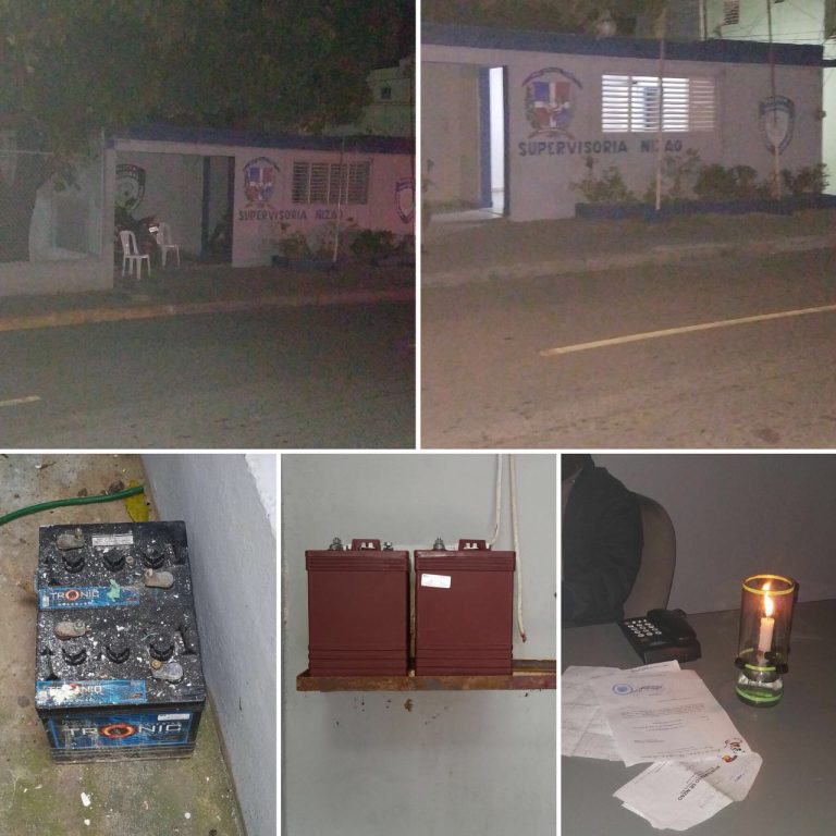 Diáspora de Nizaera dona baterías al cuartel policial