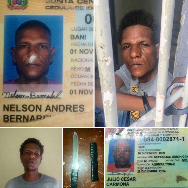 Baní, Policía Nacional   apresa a un hombre acusado de herir gravemente compañero