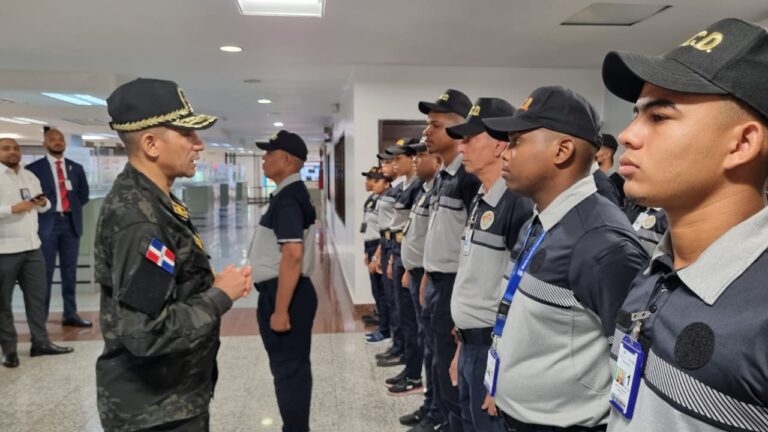 Presidente DNCD supervisa labores de agentes en el AILA