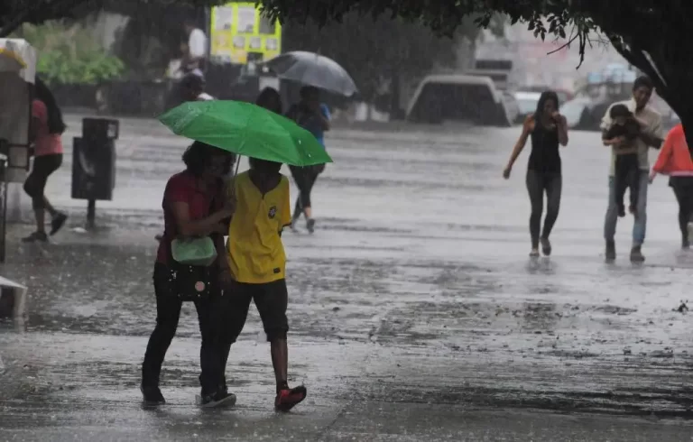 Lluvias débiles en algunas localidades por efectos del viento