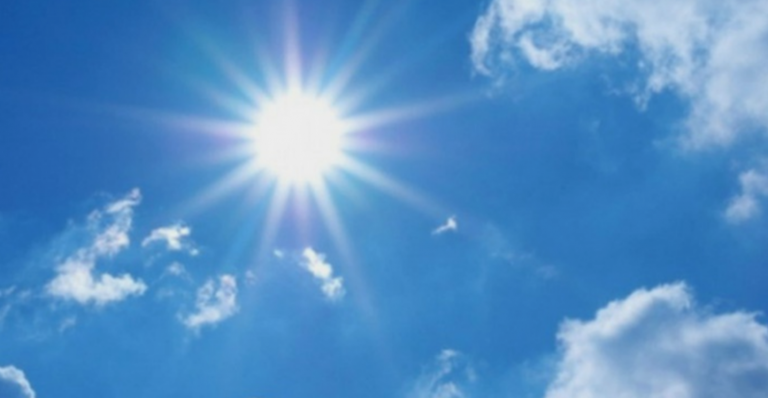 Condiciones soleadas y de escasas lluvias en el país