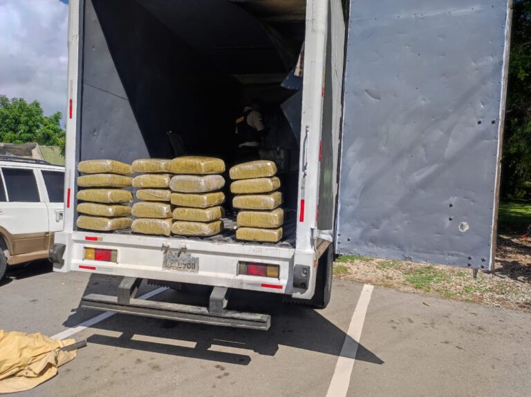 Arrestan dos con 200 libras presumiblemente marihuana en Barahona
