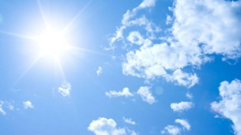 Condiciones de buen tiempo y temperaturas calurosas