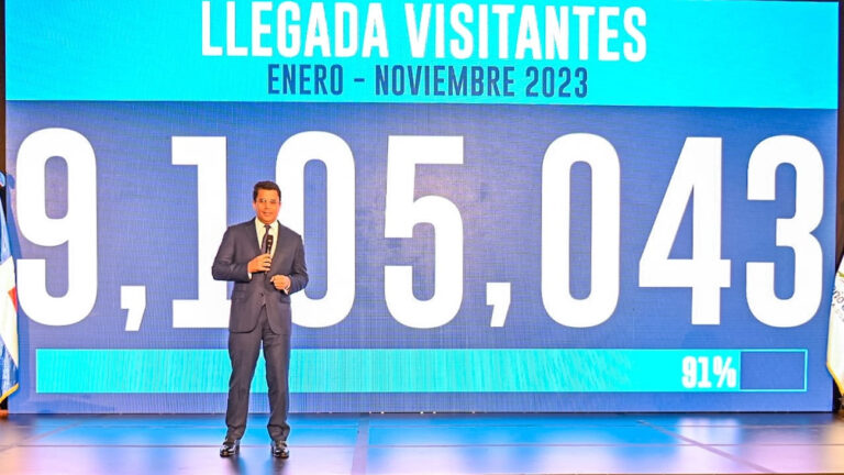 El país recibe 9.1 millones de visitantes en 11 meses