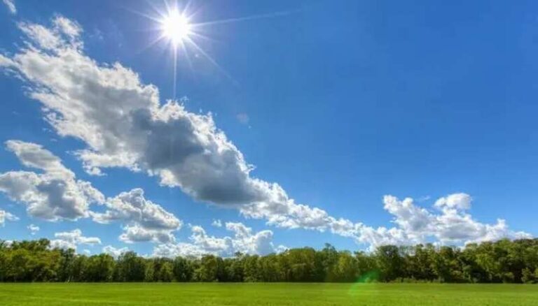 Ambiente soleado y de escasas lluvias sobre el país
