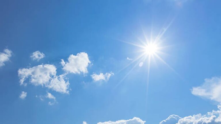 Soleado con aumento de temperatura y ausencia de lluvias