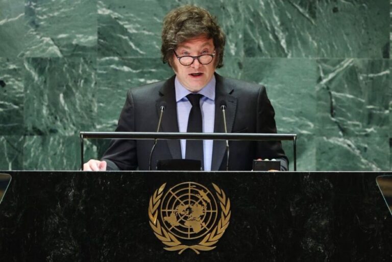 Javier Milei se enfrentó a la ONU sin pelos en la lengua