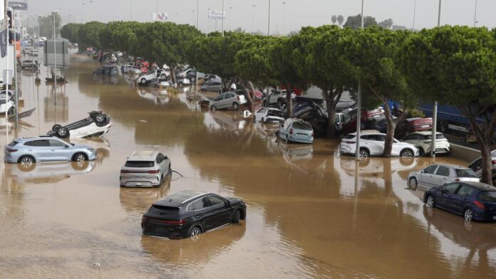 Tragedia en el este de España, la ciudad de Valencia sufre la peor gota Tragedia en el este de España, la ciudad de Valencia sufre la peor gota