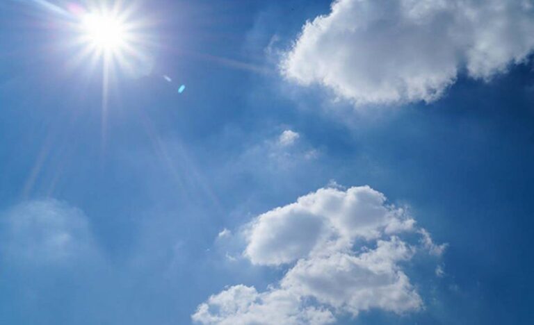 Nubes dispersas y condiciones estables en el país