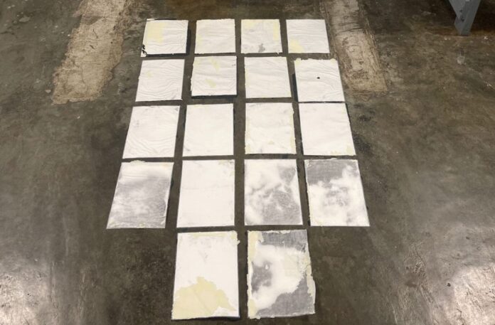 DNCD incauta 18 láminas de cocaína camufladas en cuadros de cartón DNCD incauta 18 láminas de cocaína camufladas en cuadros de cartón