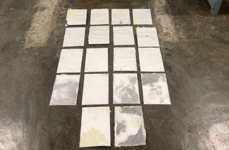 DNCD incauta 18 láminas de cocaína camufladas en cuadros de cartón